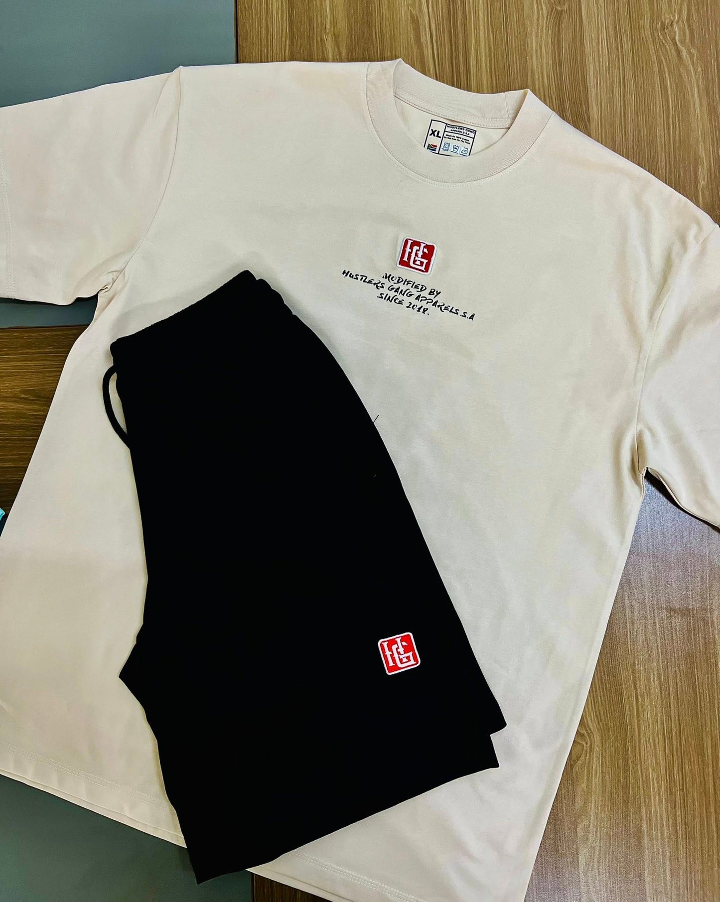 HG Modified Set – White Tee & Black Shorts