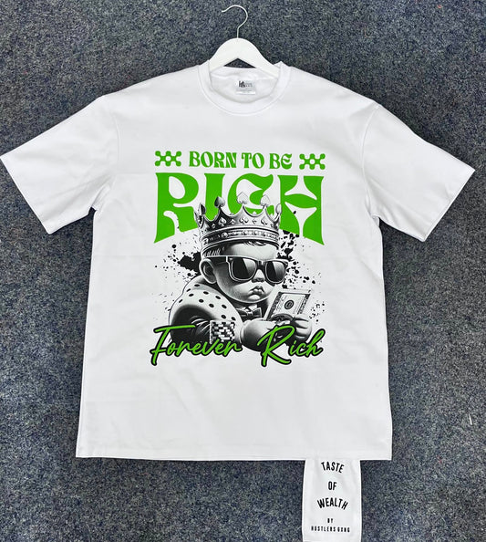 Born To Be Rich Tee – White