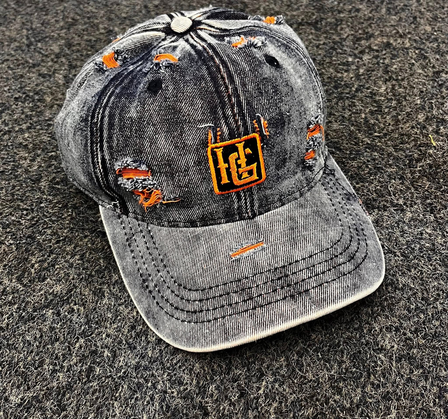 HG Jean-Torn Cap – Black