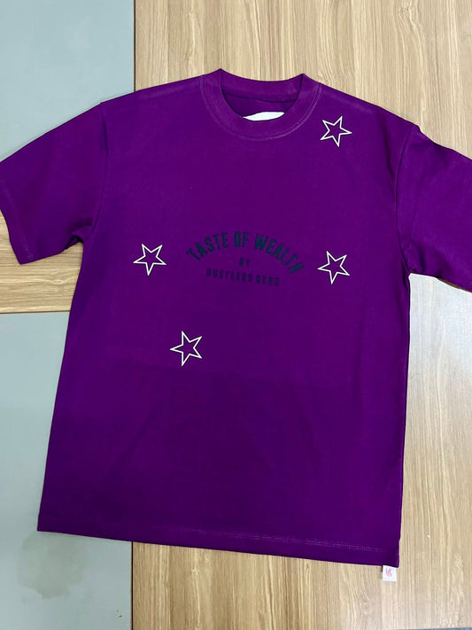 Taste of Wealth Purple Star Tee – Hustlers GXNG