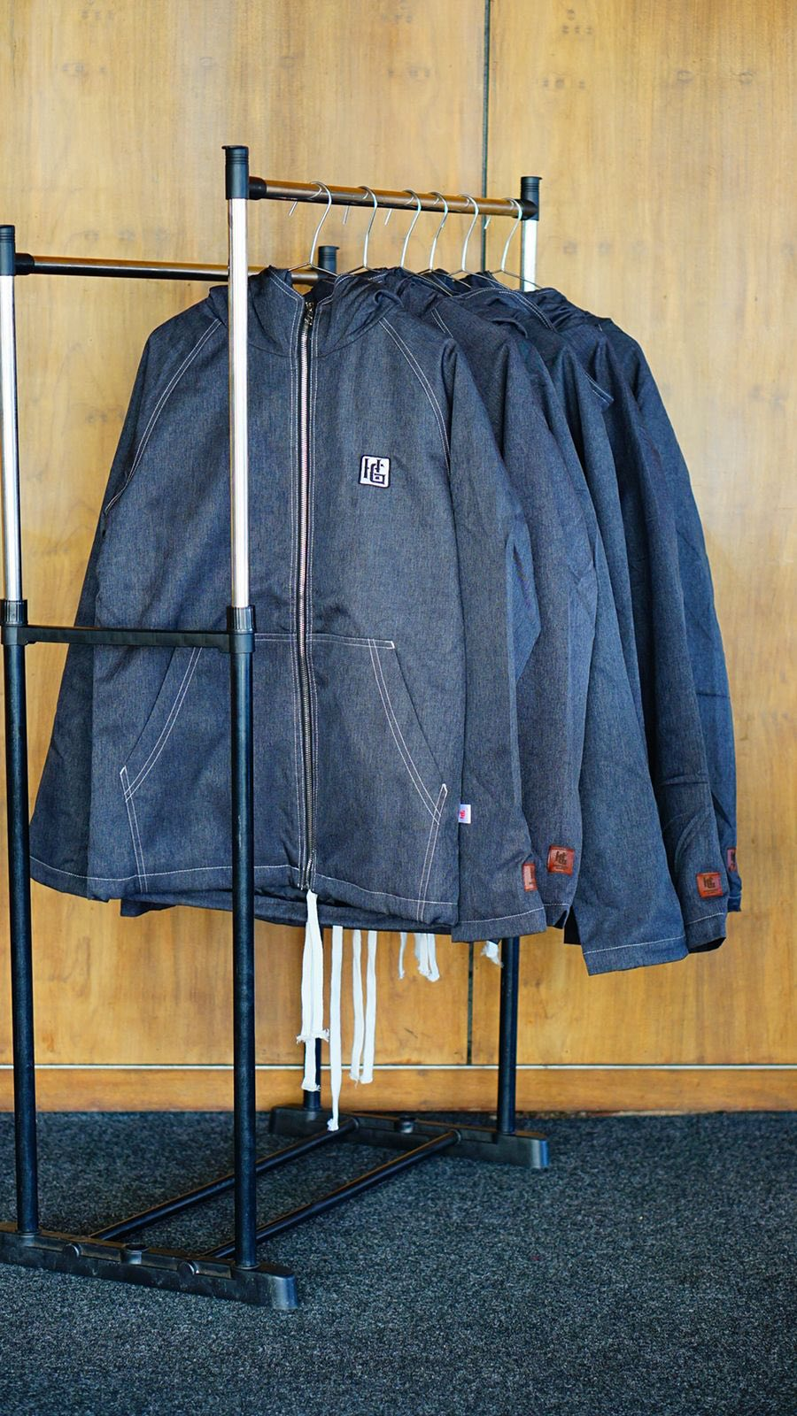 HG Denim Zip Jacket – Charcoal